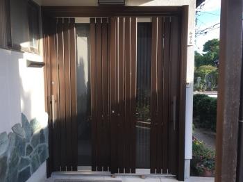 1日で工事完了‼YKKドアリモ工事