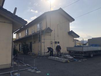 塗装工事　本日からスタート