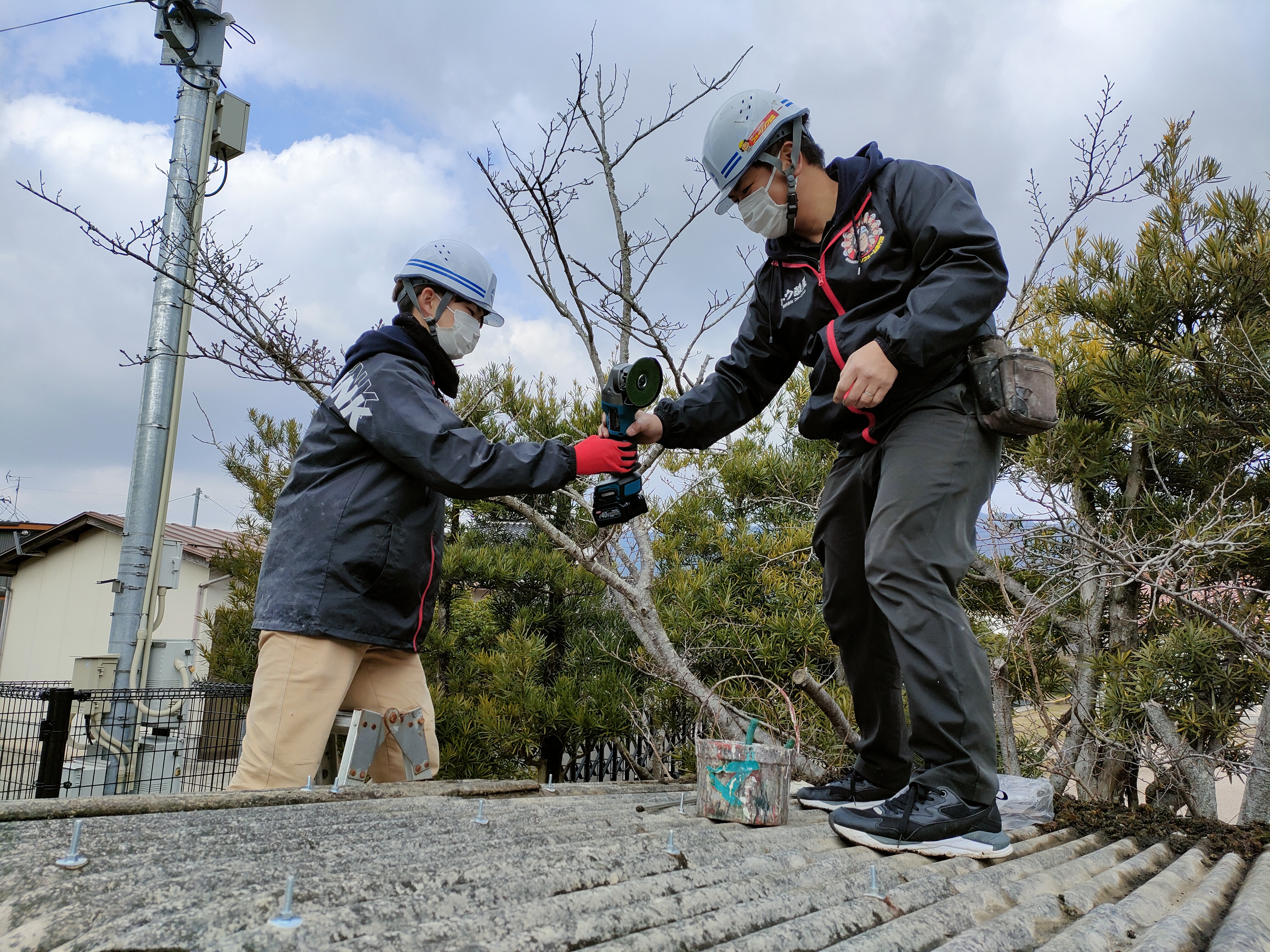 毛利店長と手錢君の師弟？！共同作業の日