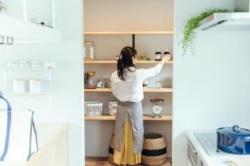 パントリー　キッチン　ポイント　回遊導線　置くもの
