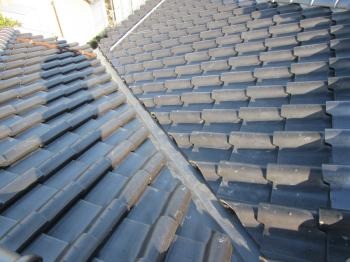 屋根棟葺き直しにて雨の日も安心になりました！