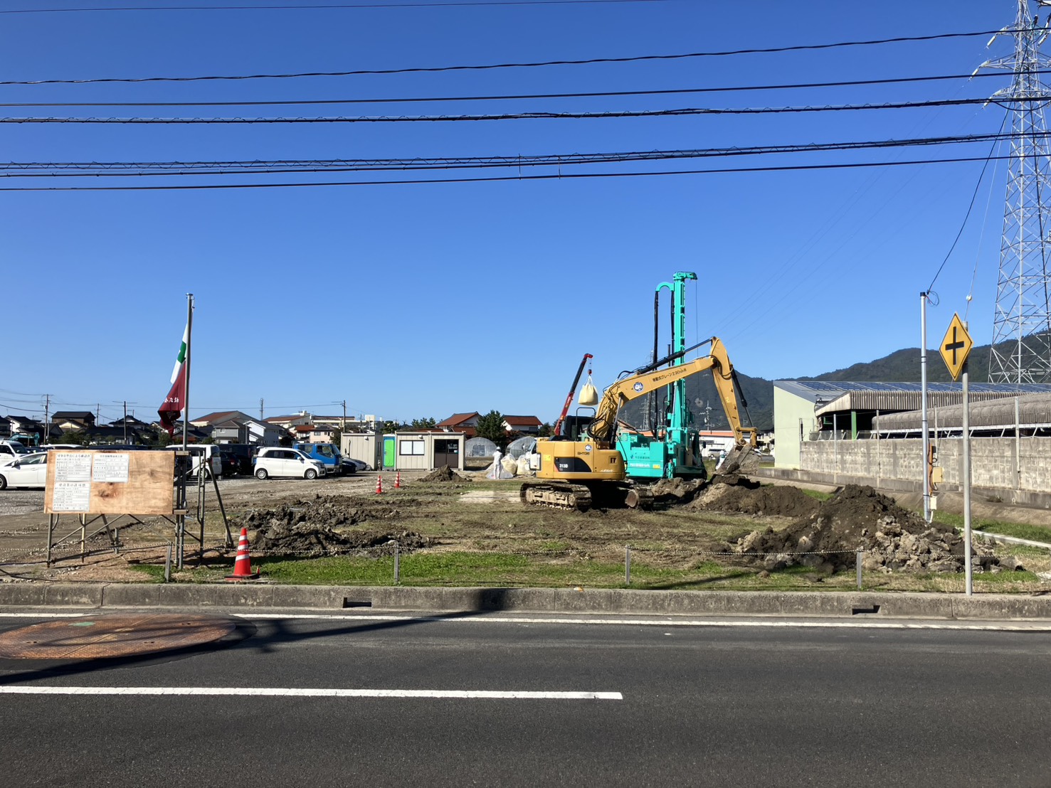 新社屋ストーリー②～地盤改良・基礎掘削工事～