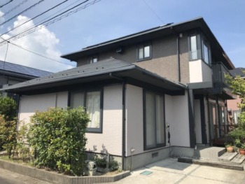 アステックペイント人気色のローズグレー×アイアンバーグで明るい印象の外壁へ☆