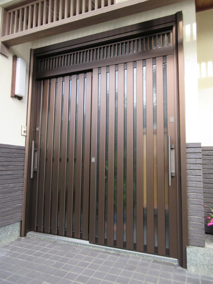 玄関引き戸リフォーム工事