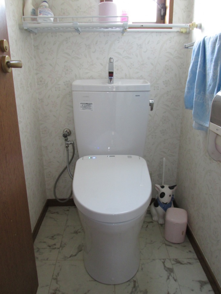 節水トイレにリフォーム工事