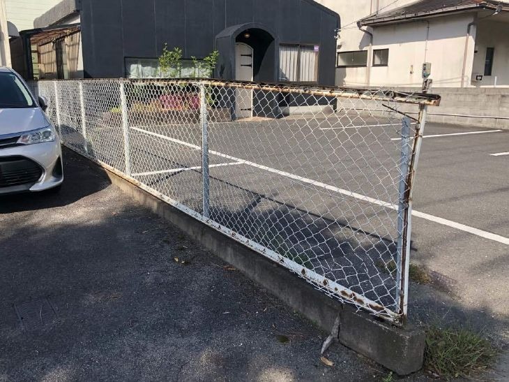 境界フェンス部分リニューアル
