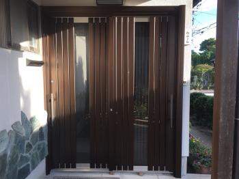 1日で工事完了‼YKKドアリモ工事