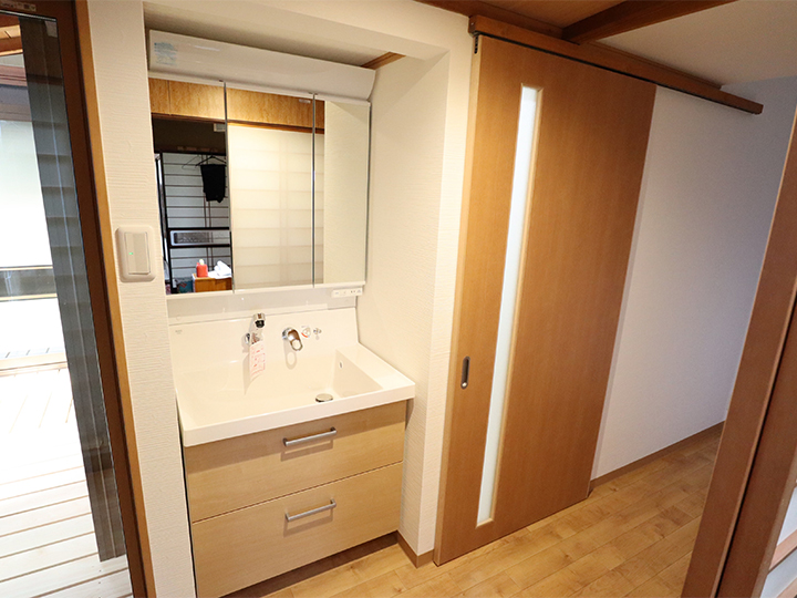 水まわり空間新設により長年住み暮らした住環境生活が大幅リニューアル
