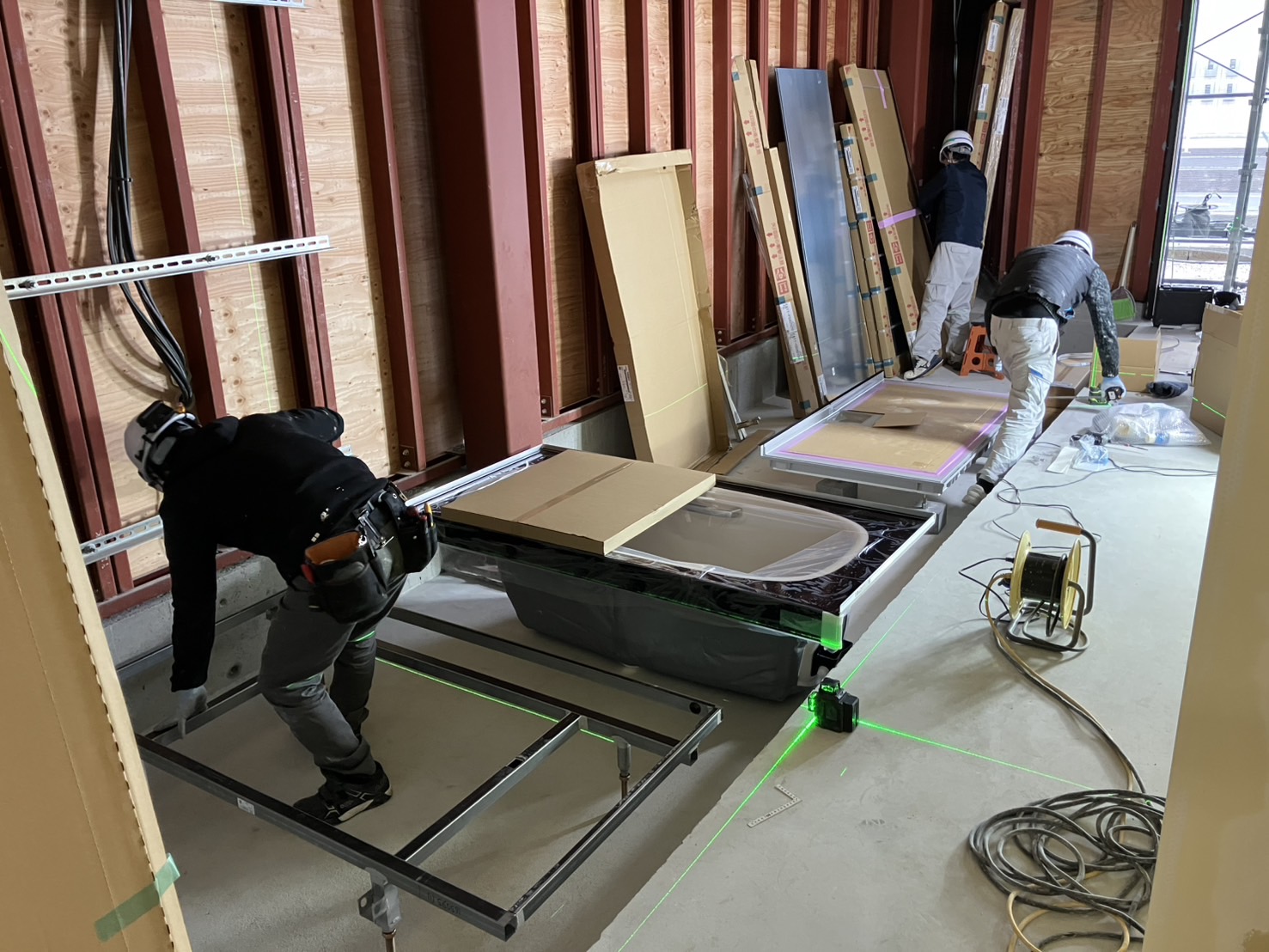 新社屋ストーリー㉓～展示用システムバス設置～