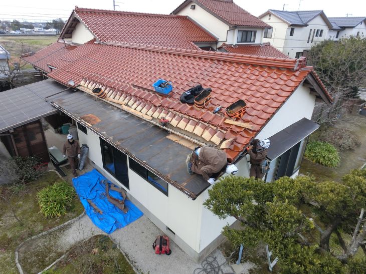 錆が全体的に発生した瓦棒屋根を葺き替えリフォーム