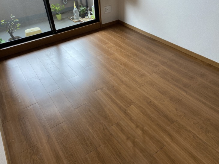 マンションのお部屋直貼フローリングの張替