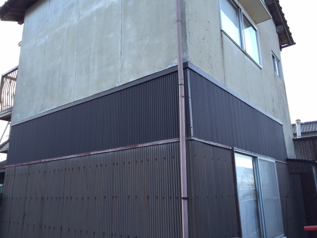 出雲市 K様邸 外壁GL鋼板リフォーム事例