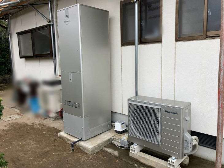 既存エコキュートが水漏れ・PanasonicのエコキュートHE-JU46KQSに交換！